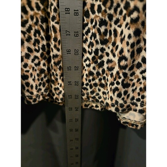 Old Navy Luxe Stretch Sleeveless Animal Print Black Brown Tank Top Tunic, Size S - Picture 4 of 5
